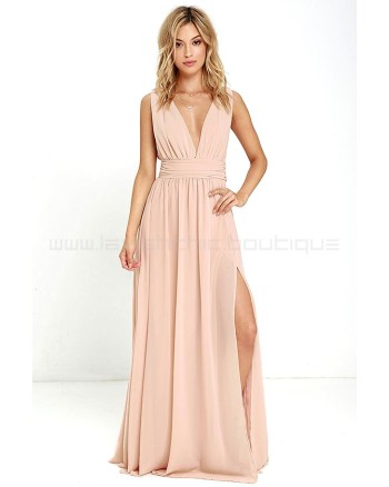Heavenly Hues Blush Maxi Dress